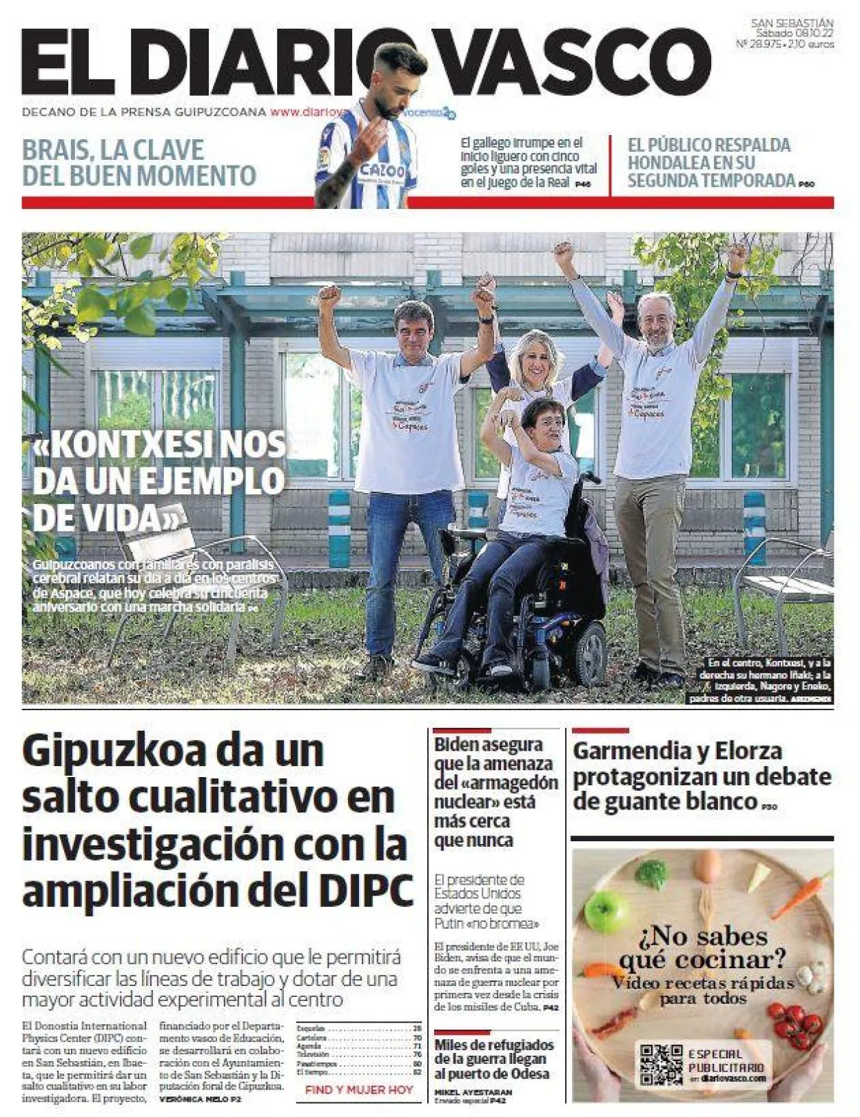 Visita Del Lehendakari A DV: La Portada Que Hizo El Lehendakari | El ...